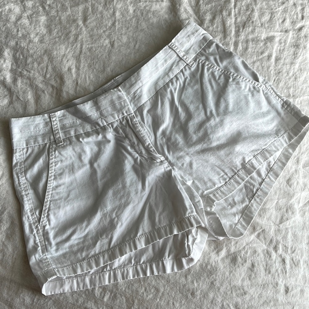 J Crew White Chino Shorts